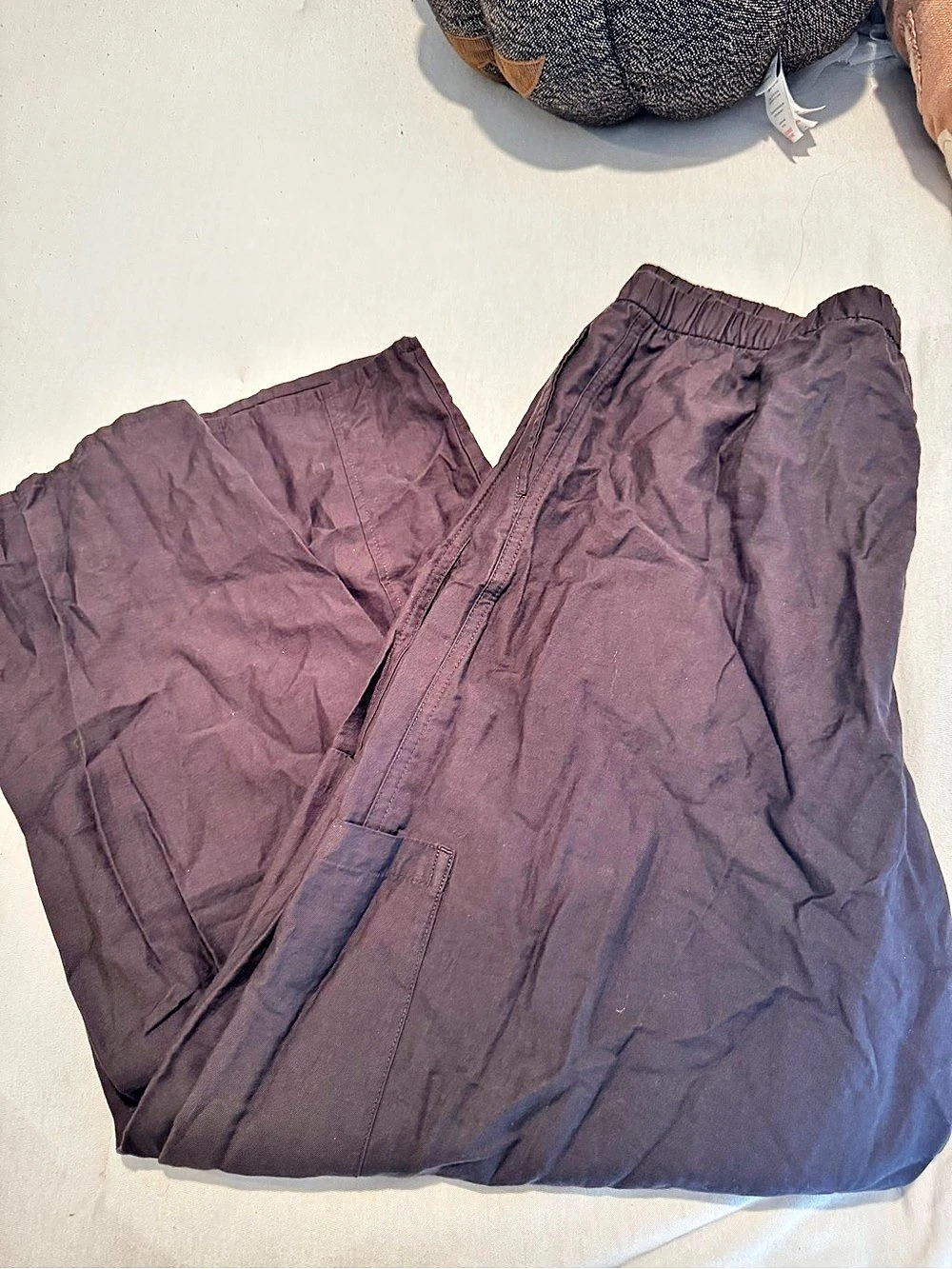 H&Medium Balloon-Leg Cargo Pants Brown Medium